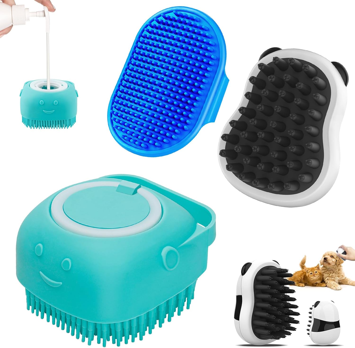 SudsyScrub Grooming Brush Set
